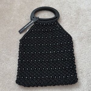 Bloomingdale Exclusive Black Beaded Handbag